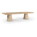  Color_Natural -- Tavolo 95" / 113.5" / 132" Natural Oak Wood Dining Table IMAGE 1