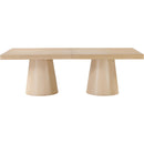  Color_Natural -- Tavolo 95" / 113.5" / 132" Natural Oak Wood Dining Table IMAGE 5