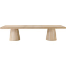 Meridian Tavolo Natural Oak Veneer Dining Table (3 Boxes) IMAGE 7