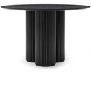  Color_Black -- Meridian Round Simba Dining Table with Pedestal Base IMAGE 1