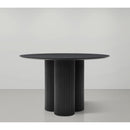  Color_Black -- Meridian Round Simba Dining Table with Pedestal Base IMAGE 3