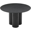  Color_Black -- Meridian Round Simba Dining Table with Pedestal Base IMAGE 4