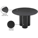  Color_Black -- Meridian Round Simba Dining Table with Pedestal Base IMAGE 8