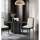  Color_Black -- Meridian Round Simba Dining Table with Pedestal Base IMAGE 2