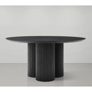  Color_Black -- Meridian Round Simba Dining Table with Pedestal Base IMAGE 3