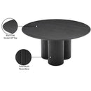  Color_Black -- Meridian Round Simba Dining Table with Pedestal Base IMAGE 8