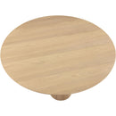  Color_Natural -- Simba 60" Natural Ash Wood And Oak Veneer Dining Table IMAGE 4