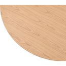  Color_Natural -- Simba 60" Natural Ash Wood And Oak Veneer Dining Table IMAGE 6