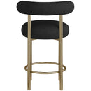  Color_Black/ Brass -- Meridian Bordeaux Counter Height Stool IMAGE 3