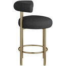  Color_Black/ Brass -- Meridian Bordeaux Counter Height Stool IMAGE 5