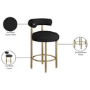  Color_Black/ Brass -- Meridian Bordeaux Counter Height Stool IMAGE 9