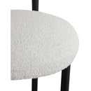 Color_Black/ Cream -- Bordeaux Cream Boucle Fabric Upholstered Counter Stool IMAGE 7