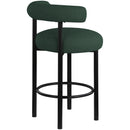  Color_Green -- Bordeaux Green Boucle Fabric Upholstered Counter Stool IMAGE 6