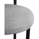 Color_Grey -- Bordeaux Grey Boucle Fabric Upholstered Counter Stool IMAGE 7