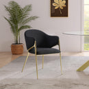  Color_Black/ Gold -- Meridian Nial Arm Chair IMAGE 6