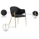  Color_Black/ Gold -- Meridian Nial Arm Chair IMAGE 8