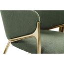 Meridian Nial Green Boucle Fabric Dining Chair IMAGE 5
