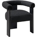  Color_Black -- Meridian Barrel Dining Chair IMAGE 1