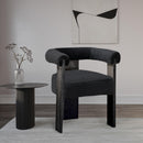  Color_Black -- Meridian Barrel Dining Chair IMAGE 2