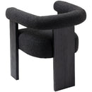  Color_Black -- Meridian Barrel Dining Chair IMAGE 4