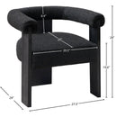  Color_Black -- Meridian Barrel Dining Chair IMAGE 8