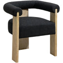  Color_Black/ Natural -- Meridian Barrel Dining Chair IMAGE 1