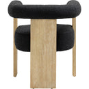  Color_Black/ Natural -- Meridian Barrel Dining Chair IMAGE 3