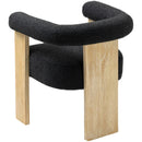  Color_Black/ Natural -- Meridian Barrel Dining Chair IMAGE 4