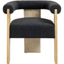  Color_Black/ Natural -- Meridian Barrel Dining Chair IMAGE 5