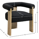  Color_Black/ Natural -- Meridian Barrel Dining Chair IMAGE 8