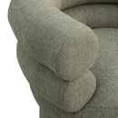  Manufacturer Color_Green -- Valentina Green Linen Textured Fabric Upholstered Swivel Accent Chair IMAGE 7