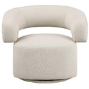  Manufacturer Color_Beige -- Meridian Niya Swivel Fabric Accent Chair IMAGE 5