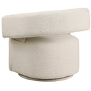  Manufacturer Color_Beige -- Meridian Niya Swivel Fabric Accent Chair IMAGE 6