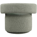  Manufacturer Color_Green -- Niya Green Linen Textured Fabric Upholstered Swivel Accent Chair IMAGE 3