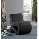  Manufacturer Color_Black -- Meridian Desiree Stationary Fabric Accent Chair IMAGE 2