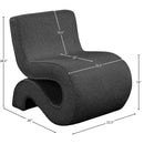  Manufacturer Color_Black -- Meridian Desiree Stationary Fabric Accent Chair IMAGE 8