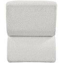 Meridian Desiree Cream Boucle Fabric Accent Chair IMAGE 3