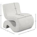  Manufacturer Color_Cream -- Desiree Cream Boucle Fabric Upholstered Accent Chair IMAGE 8