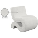 Meridian Desiree Cream Boucle Fabric Accent Chair IMAGE 9