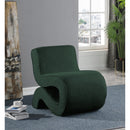  Manufacturer Color_Green -- Desiree Green Boucle Fabric Upholstered Accent Chair IMAGE 2