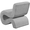  Manufacturer Color_Grey -- Desiree Grey Boucle Fabric Upholstered Accent Chair IMAGE 6