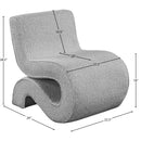  Manufacturer Color_Grey -- Desiree Grey Boucle Fabric Upholstered Accent Chair IMAGE 8