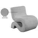  Manufacturer Color_Grey -- Desiree Grey Boucle Fabric Upholstered Accent Chair IMAGE 9