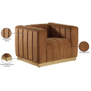  Manufacturer Color_Saddle -- Marlon Saddle Velvet Upholstered Chair IMAGE 12
