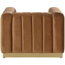  Manufacturer Color_Saddle -- Marlon Saddle Velvet Upholstered Chair IMAGE 4
