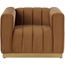  Manufacturer Color_Saddle -- Marlon Saddle Velvet Upholstered Chair IMAGE 5