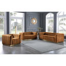  Manufacturer Color_Saddle -- Marlon Saddle Velvet Upholstered Chair IMAGE 9