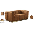  Manufacturer Color_Saddle -- Marlon 62.5" Saddle Velvet Upholstered Loveseat IMAGE 10