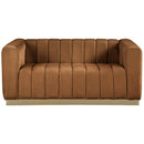  Manufacturer Color_Saddle -- Marlon 62.5" Saddle Velvet Upholstered Loveseat IMAGE 4