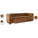  Manufacturer Color_Saddle -- Marlon 86.5" Saddle Velvet Upholstered Sofa IMAGE 10